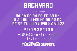 Backyard font