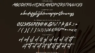 Browellay Synthya - Signature font