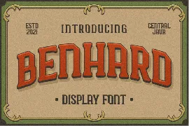 BENHARD DISPLAY font