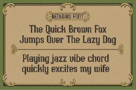 BENHARD DISPLAY font