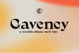 Gavency - Display Serif Font