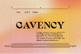 Gavency - Display Serif Font