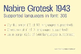 Nabire Grotesk 1943 font