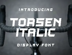 Torsen Italic font