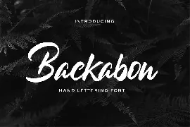 Backabon - Hand lettering Font