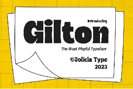 Gilton | Cartoon Font