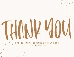 Spring Vacation - Relax Handwritten Font