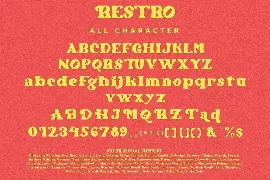 Restro - Display Font