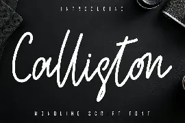 Calliston Monoline Script Font