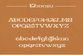 Khonsu - Modern Sans Serif font