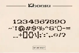 Khonsu - Modern Sans Serif font