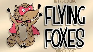 Flying Foxes font