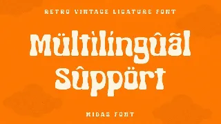 Midas - Retro Vintage Ligature Font