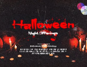 Excream Vanilla Halloween Font