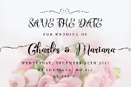 Wonderfebia - Script Wedding Font