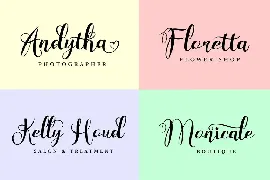 Wonderfebia - Script Wedding Font