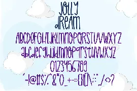 Jolly Dream - Skinny Handwritten font