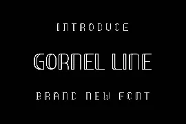 Gornel Line Font