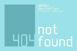 digitalo - digital font