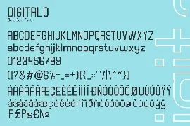 digitalo - digital font