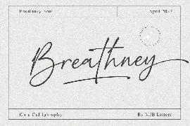 Breathney font