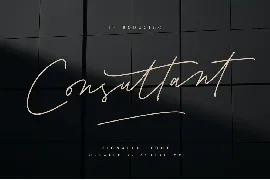 Consultant A Signature Pen Font