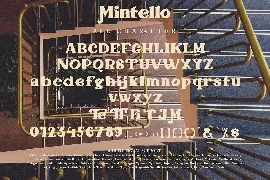 Mintello - Modern Retro Typeface font