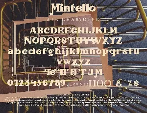 Mintello - Modern Retro Typeface font