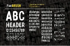 Flat Brush Font