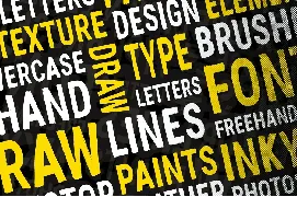 Flat Brush Font