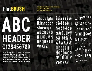 Flat Brush Font