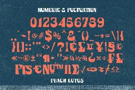 Peach Lotus font