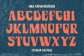 Peach Lotus font