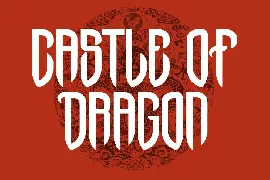 Dark Dragon Gothic Display Typeface font