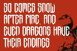 Dark Dragon Gothic Display Typeface font