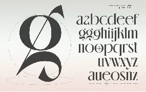 Glossy font