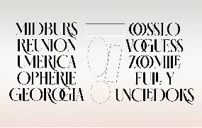 Glossy font