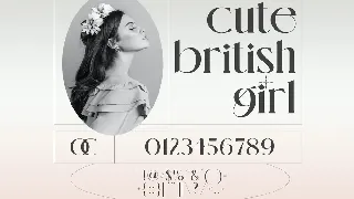 Glossy font