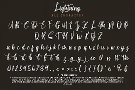 Lightning - Hand Drawn Brush Font