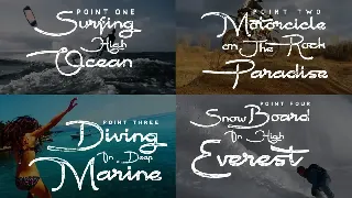 Point Break - Clean And Rough font