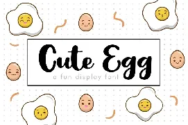 Cute Egg font