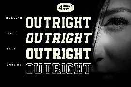 Outright slab serif font