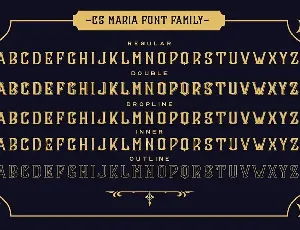 CS Maria Style Fonts