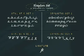 Kingdom Ink font