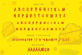 Bitten Cheese Advertisement Font