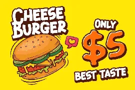 Bitten Cheese Advertisement Font