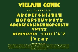 Villain Comic font