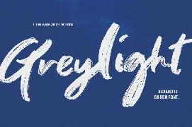 Greylight - Handwritten Brush font