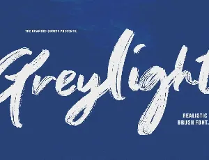 Greylight - Handwritten Brush font