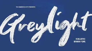 Greylight - Handwritten Brush font